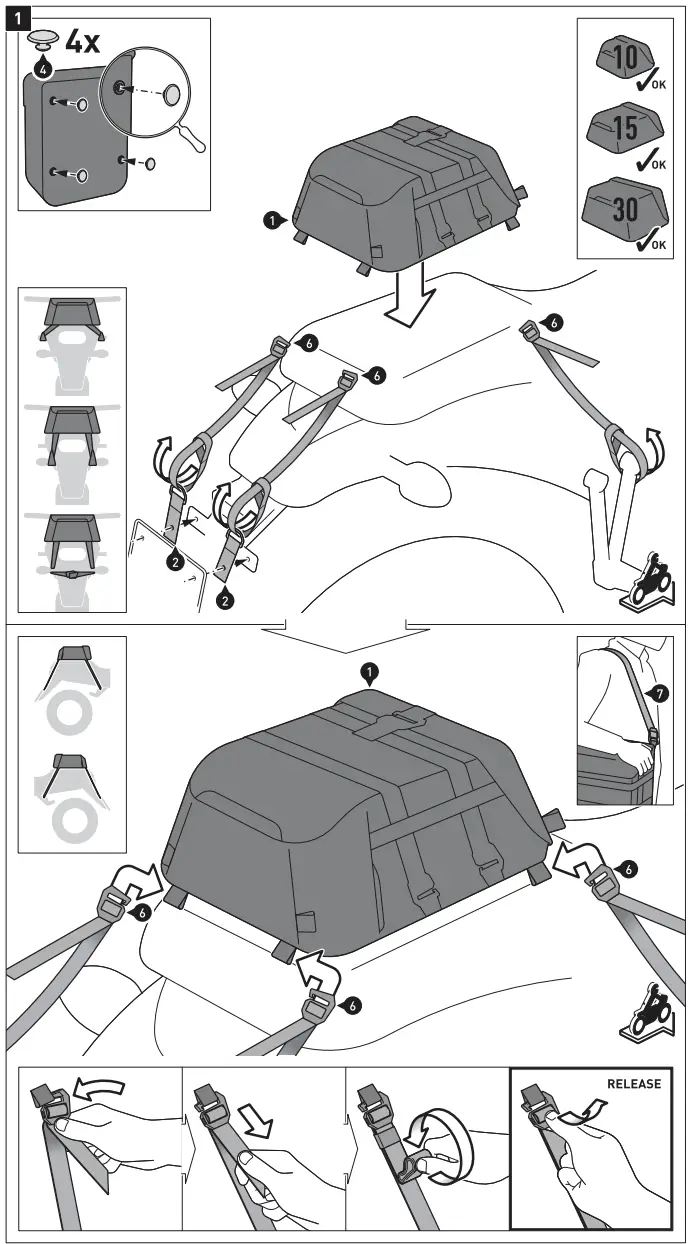 SW-MOTECH BC.SYS.07.573.20000 SysBag 30 with Adapter Plate - fig 20