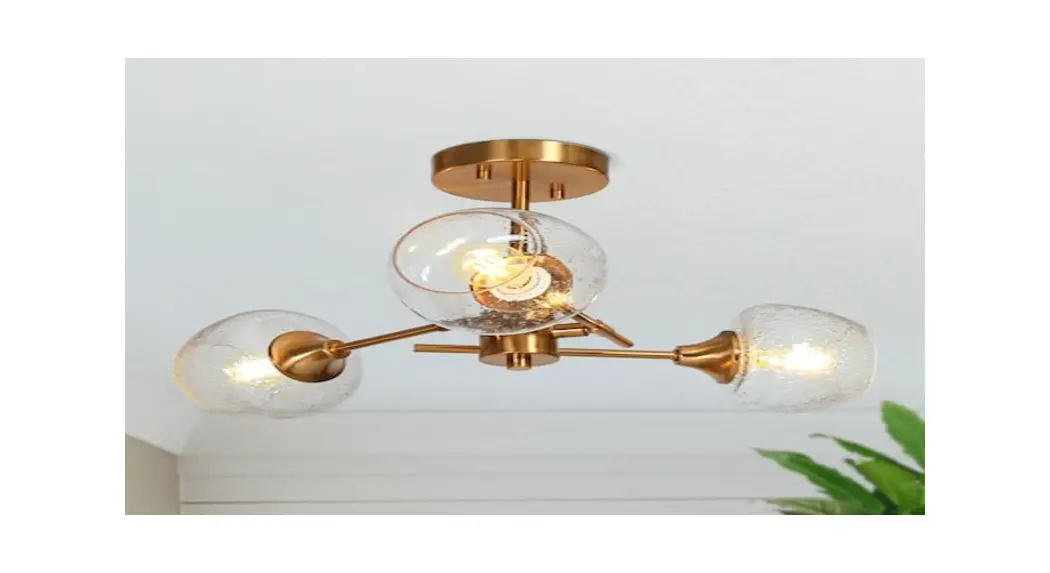Uolfin 4806467 3-light Polished Gold Chandelier Ceiling Light With Open Clear Seeded Glass Shades Installation Guide Uolfin 4806467 3-light Polished Gold Chandelier Ceiling Light With Open Clear Seeded Glass Shades Installation Guide
