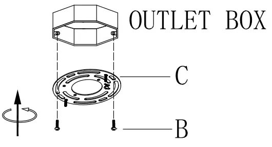 Uolfin 4806467 3-Light Polished Gold Chandelier Ceiling Light with Open Clear Seeded Glass Shades - Fig 5