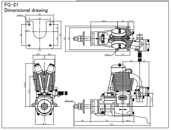 SAITO FG-21 Gasoline Engine - FIG7