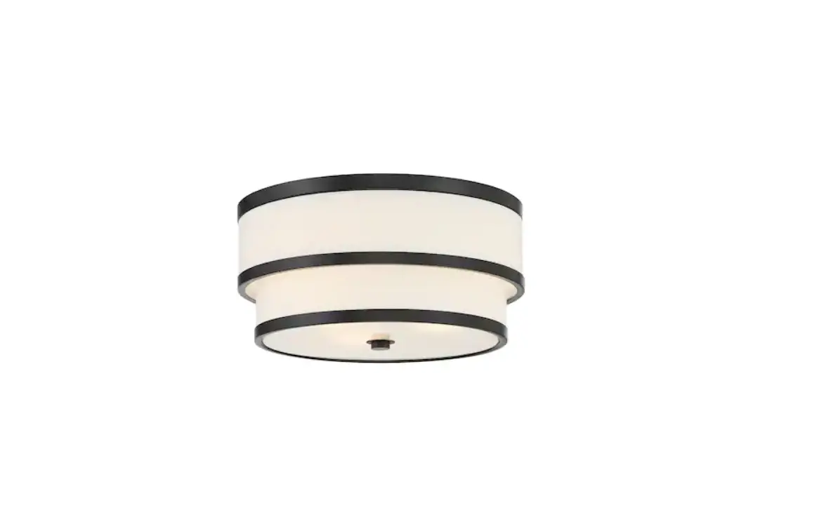Minka Lavery 2444-66a Cascade 15 Inch 3-light Coal Flush Mount With White Linen Shades Instruction Manual