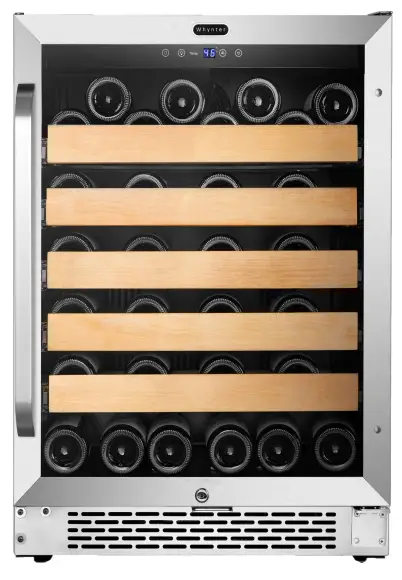 Whynter BWR-541STS 24 Built-In Stainless Steel 54 Bottle Wine Refrigerator Cooler -