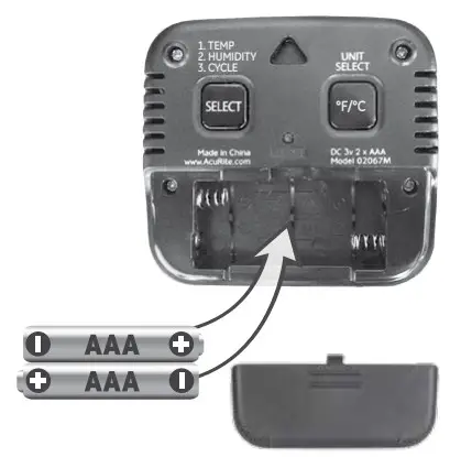 AcuRite 02067M Digital Thermometer with Wired - SETUP