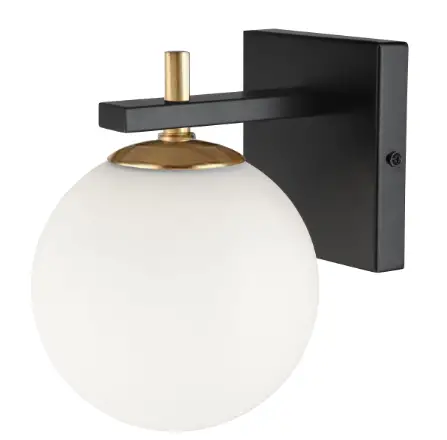 Dainolite VAD-51W Vivaldi 6-Inch W 1-Light Aged Brass Transitional LED Wall Sconce