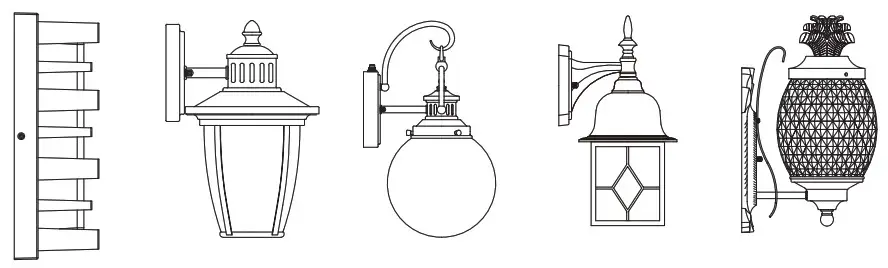 allen plus roth JTX1691A, JTX1691A GRY Outdoor Wall Lantern - fig1