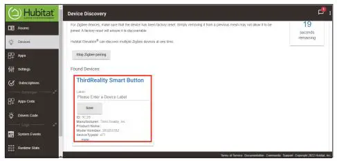 THIRDREALITY 3RSB22BZ Smart Button User Guide - After being paired successfully