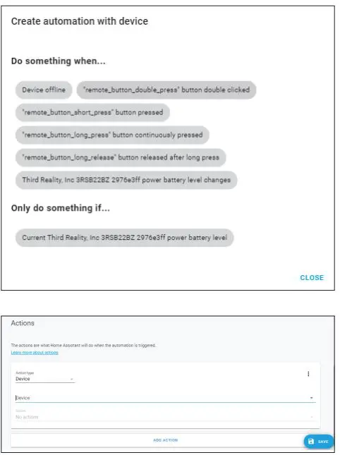 THIRDREALITY 3RSB22BZ Smart Button User Guide - Automation