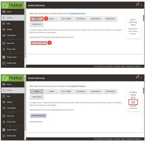 THIRDREALITY 3RSB22BZ Smart Button User Guide - Click Start ZigBee Pairing button after you select a ZigBee