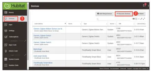 THIRDREALITY 3RSB22BZ Smart Button User Guide - Visit your Hubitat Elevation hub device page