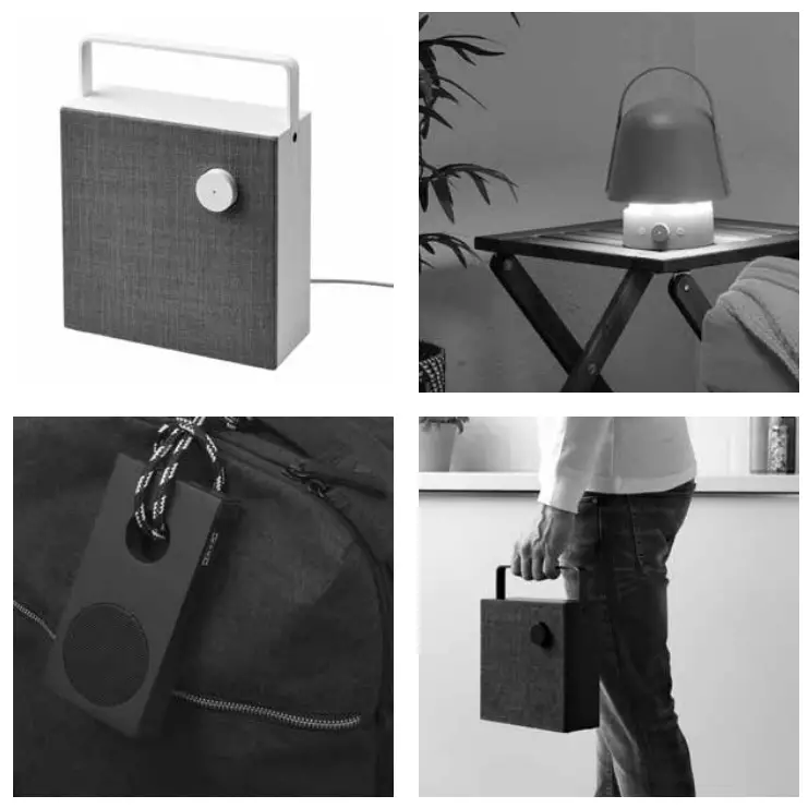 IKEA 205.107.36 VAPPEBY Bluetooth Speakers - bluetooth word mark and