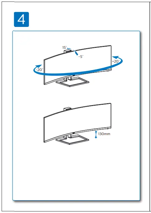 PHILIPS 498P9 Brilliance High Performance QHD Display -- 5