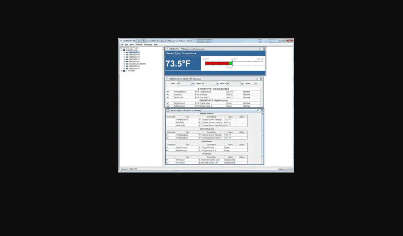 Nti E-mng-lc Environment Monitoring System Management Software User Guide