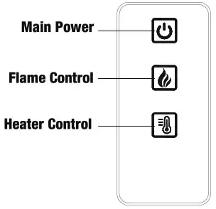 Gymax GYM03812 1400 Watt Electric Fireplace Freestanding - control