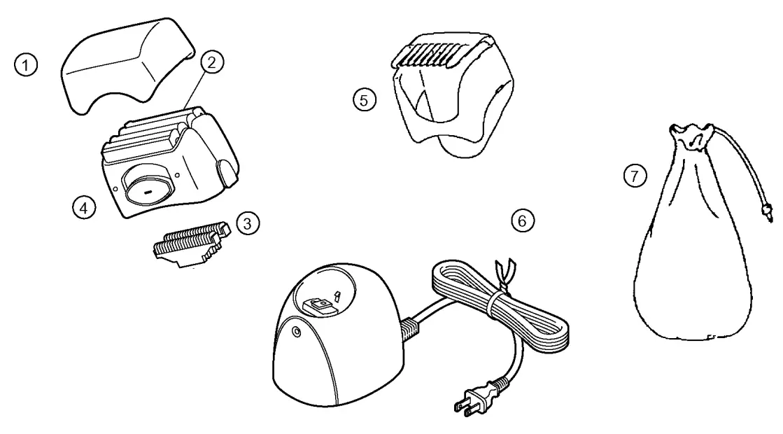 Panasonic ES2216-U1 Wet-Dry Rechargeable Shaver - fig 4