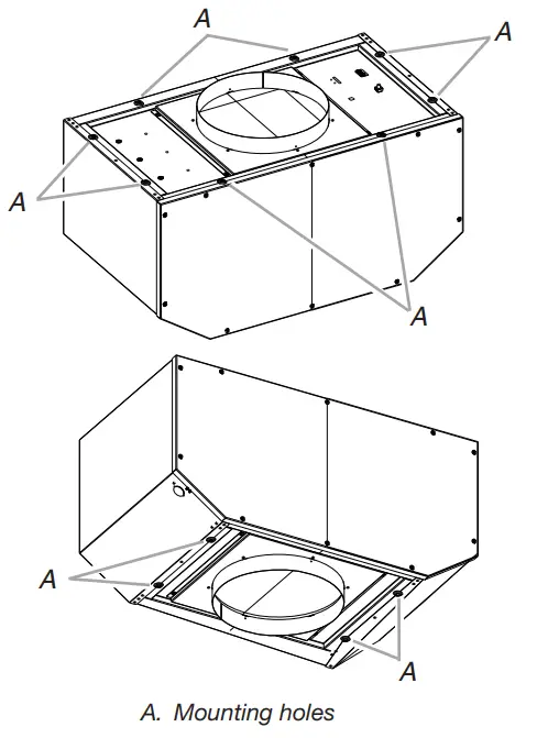 KitchenAid KVWC958KSS 48 Inch Commercial Style Wall Mount Range Hood - Fig 21