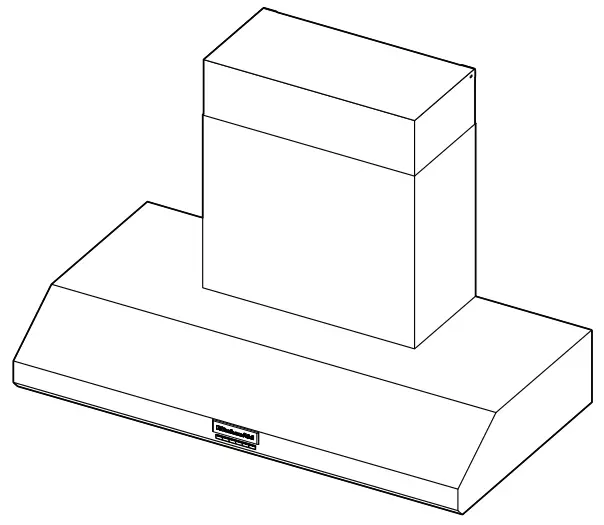 KitchenAid KVWC958KSS 48 Inch Commercial Style Wall Mount Range Hood