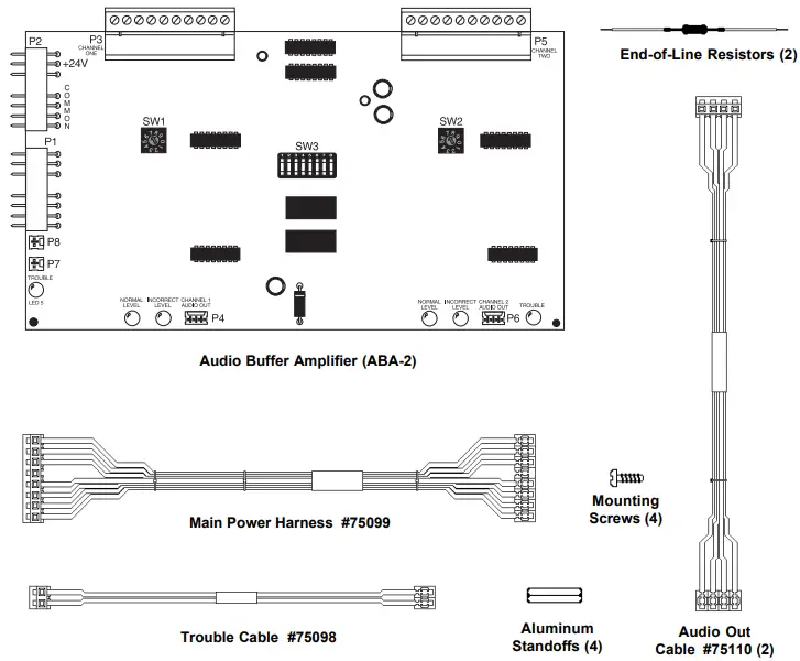 NOTIFIER ABA-2 Audio Buffer Amplifier - Audio Buffer Amplifier (ABA-2)