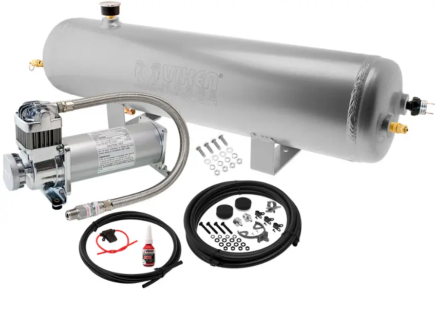 VIXEN-HORNS-VXO8330APRO-3-Gallon-Aluminum-Air-Tank-With-200-Psi-Air-Compressor-PRO
