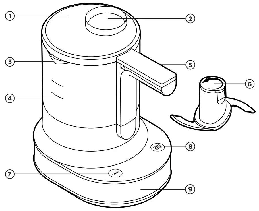 CHEFMAN FOOD CHOPPER -fig k