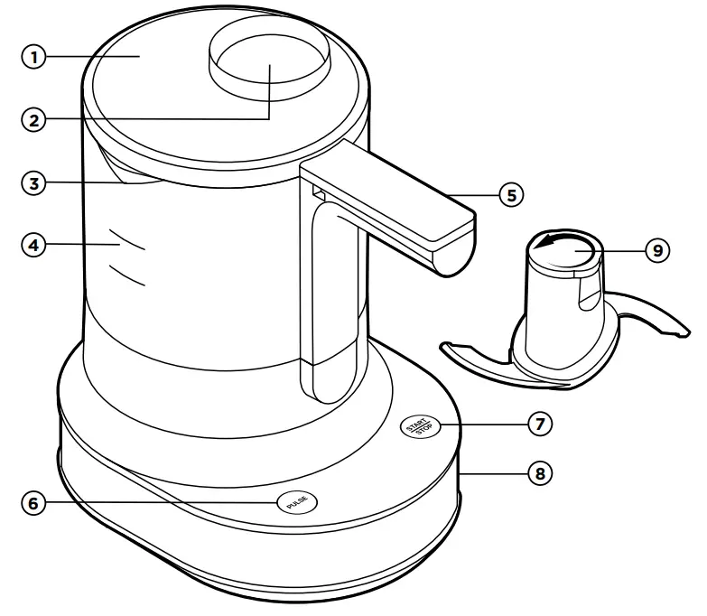 CHEFMAN FOOD CHOPPER -fig k
