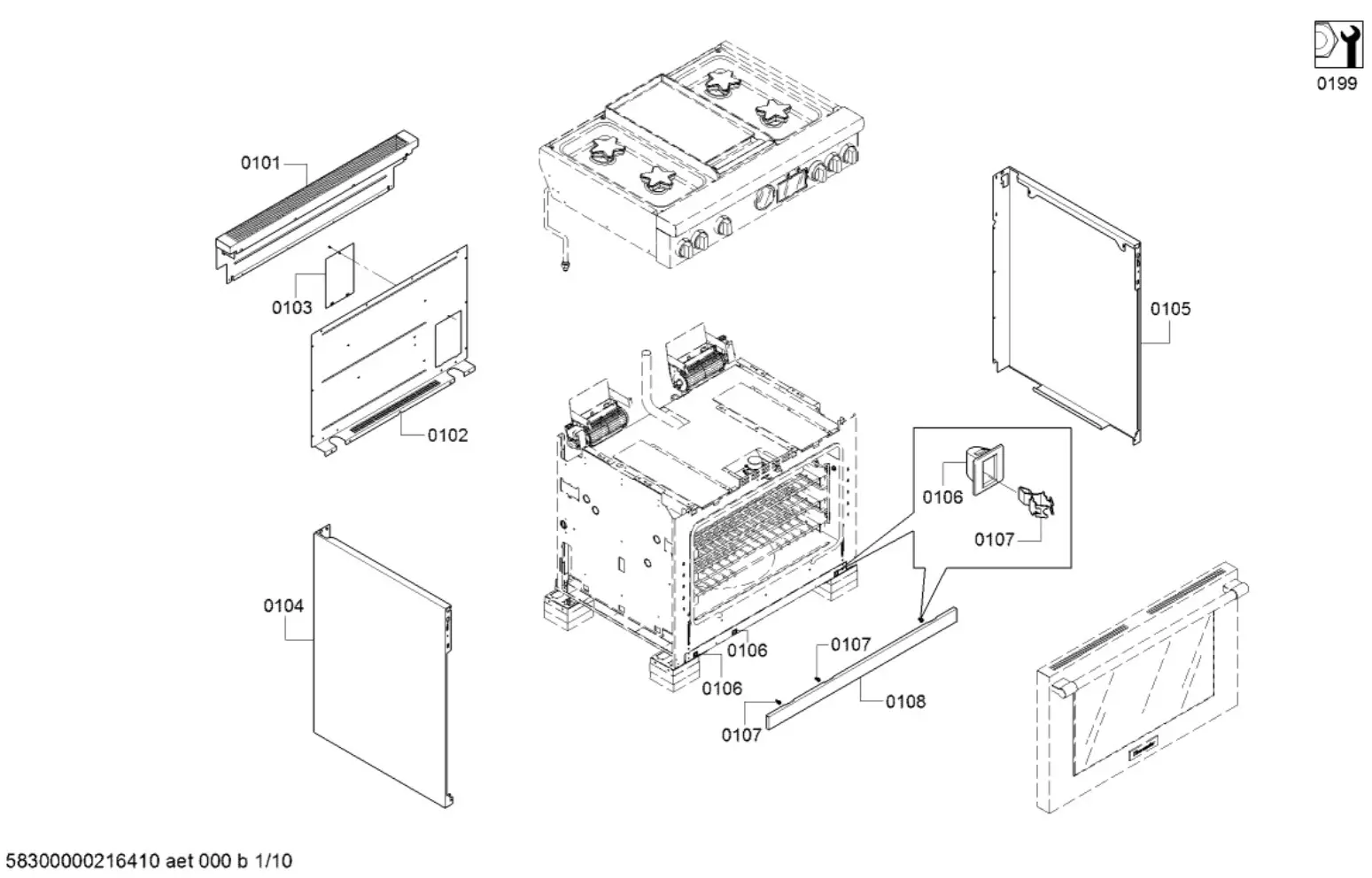 Thermador PRD364WDGU-1 Dual Fuel Professional Range - Figure 6