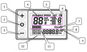 LCD Manual Vehicle Control and Vehicle Display