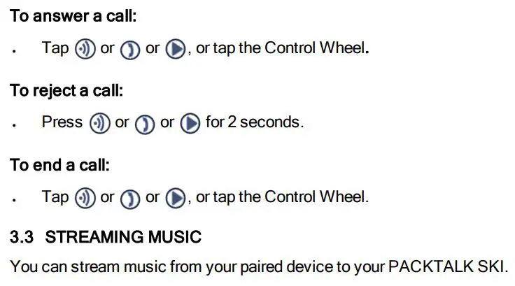 cardo PACKTALK SKI User Manual - make a phone call