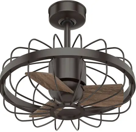 Hunter 50797 Roswell 16 inch Noble Bronze with Latte Oak Blades Ceiling Fan