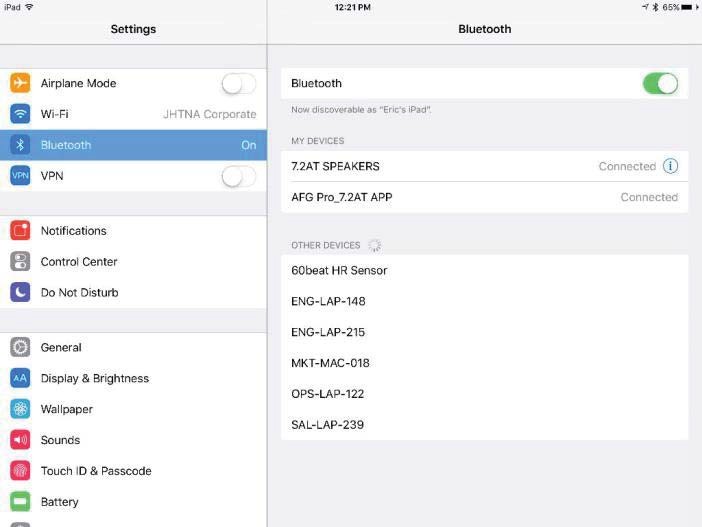 JOHNSON Pairing Bluetooth Devices - PAIRING