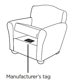 Bissell 8930, 9200, 9300 Series Proheat 2X User - Manufacturer’s tag