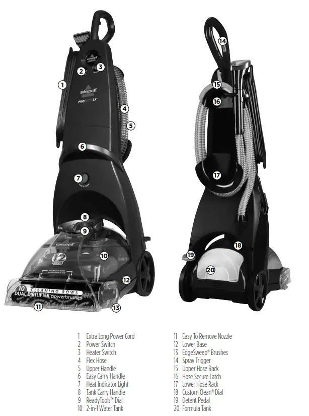 Bissell 8930, 9200, 9300 Series Proheat 2X User - Product View