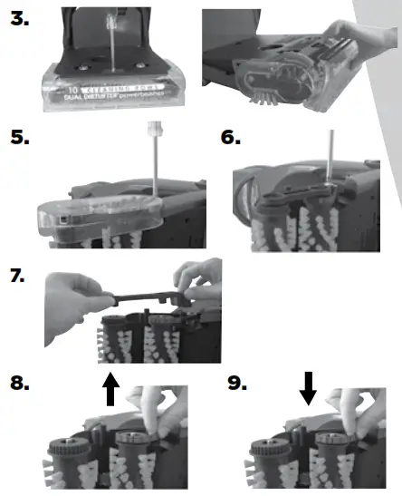 Bissell 8930, 9200, 9300 Series Proheat 2X User - Small belt removal and replacement