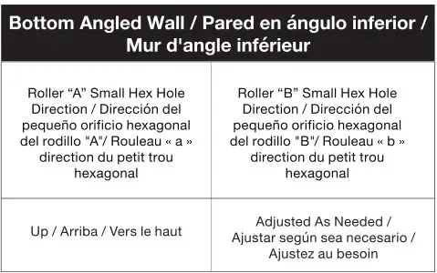 VIGO VG6043 Luca Adjustable Frameless Sliding Shower Door - Bottom Angled Wall Table