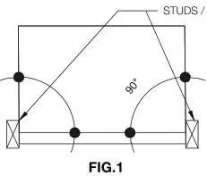 VIGO VG6043 Luca Adjustable Frameless Sliding Shower Door - FIG . 1