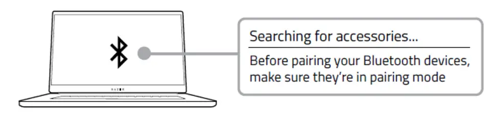 connect the Razer Pro Click using Bluetooth