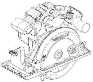 HERCULES HC72B 6-1 Cordless Circular Saw