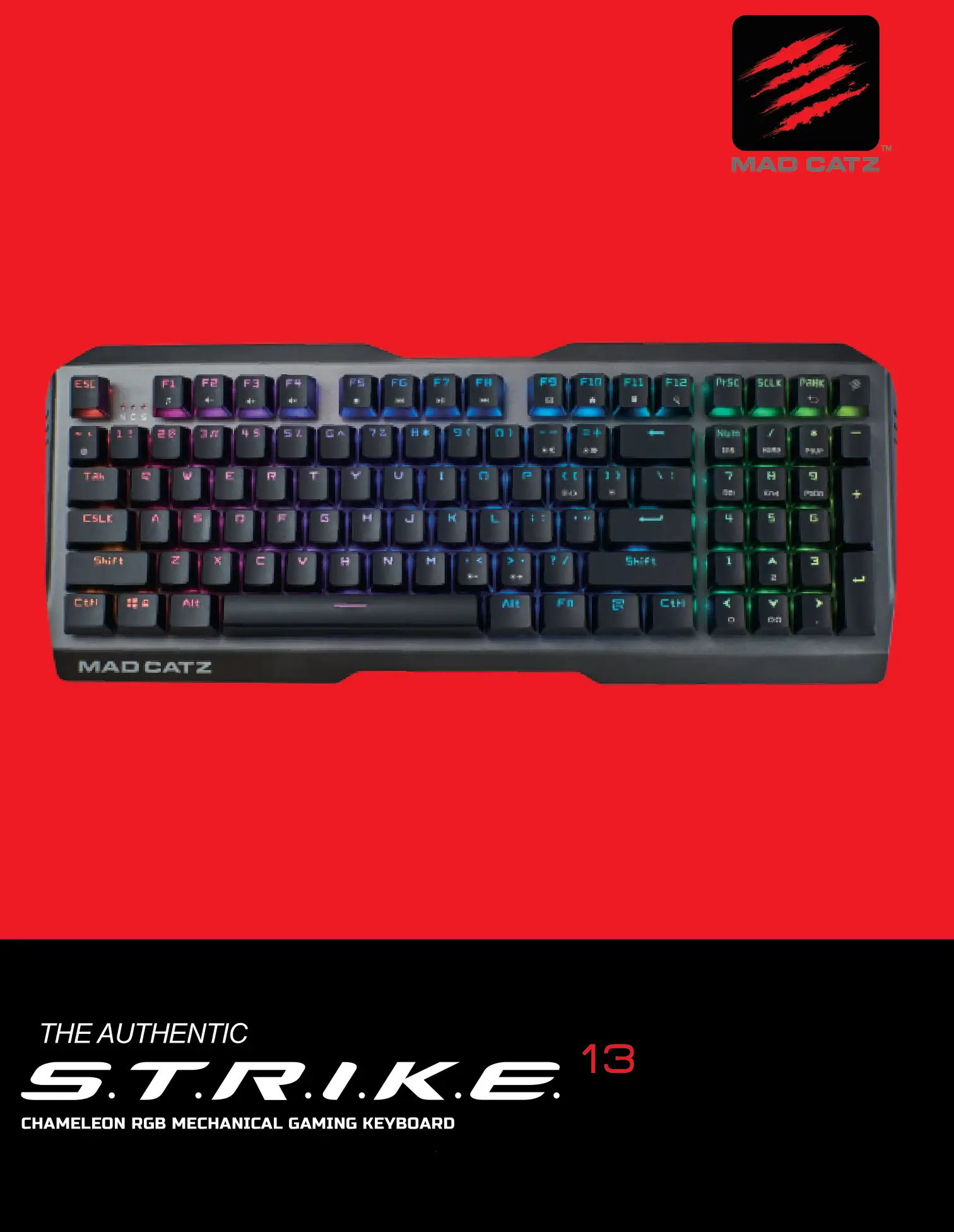 MADCATZ Chameleon RGB Mechanical Gaming Keyboard - STRIKE 13 User Manual