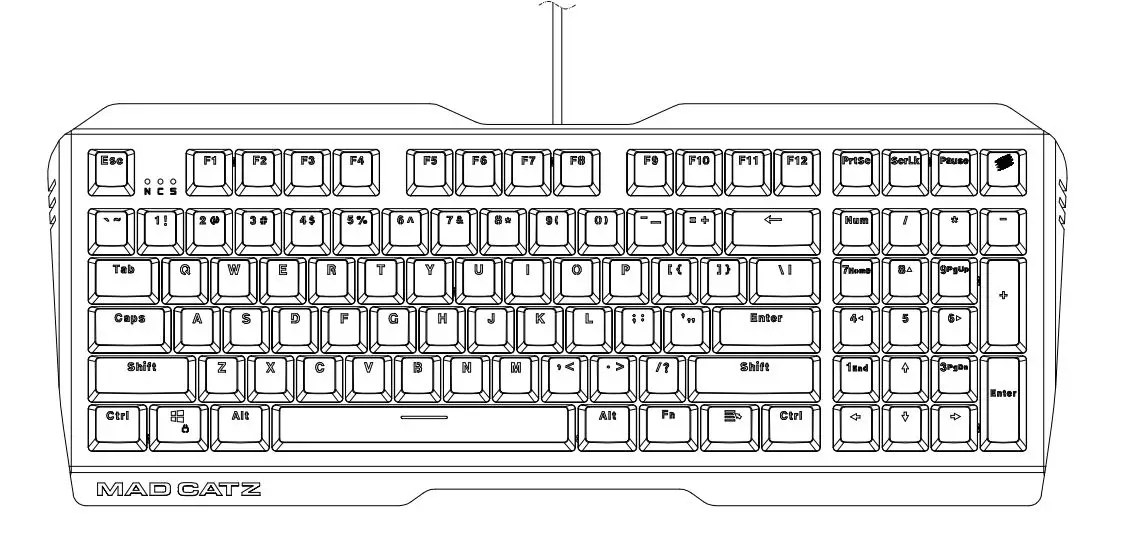 MADCATZ Chameleon RGB Mechanical Gaming Keyboard - STRIKE 13 - overview