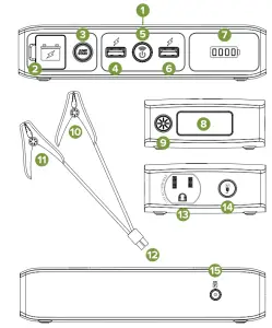 mophie 401105901 Powerstation Go Wireless Portable Car Jump Start - FIGURE 2