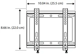 INSIGNIA NS HTVMFAB 19 39 Inch Fixed Position Wall Mount for TVs - wall plate 9