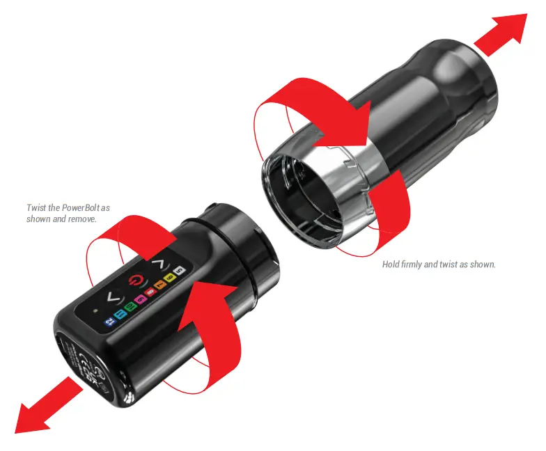 FK Irons B08D6S2GYB Spektra Flux Cartridge Machine - DETACHING THE POWERBOLT