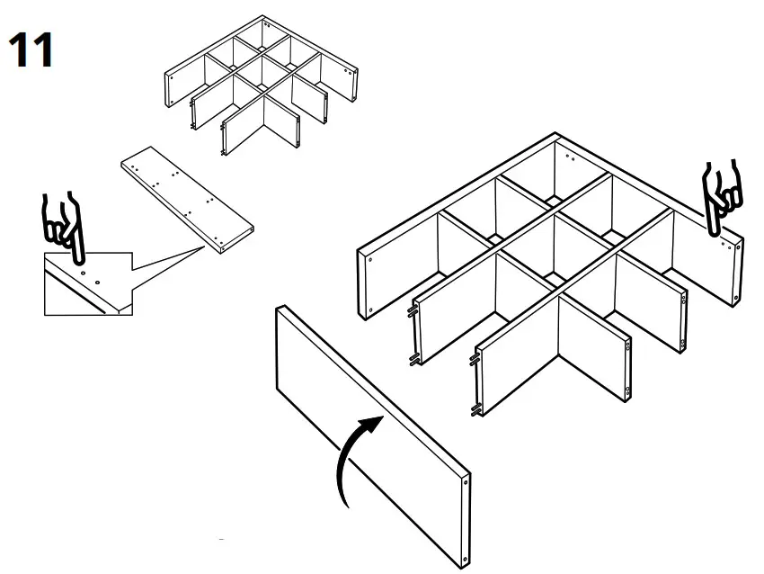 IKEA 404 156 01 KALLAX Shelf Unit Black Brown - Product Overview 15