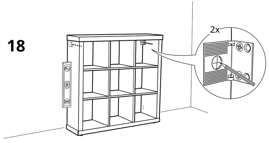 IKEA 404 156 01 KALLAX Shelf Unit Black Brown - Product Overview 24