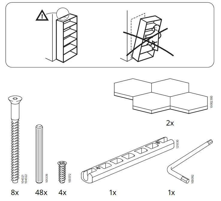 IKEA 404 156 01 KALLAX Shelf Unit Black Brown - Product Overview 3