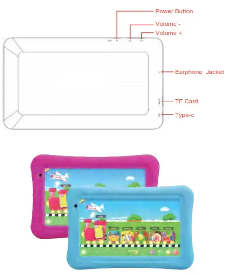 TOPELOTEK KIDS08 Kids Android Toddler Tablet- Product