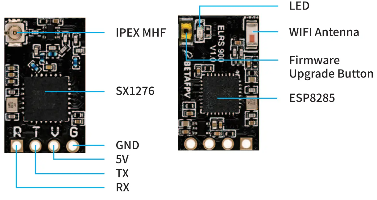 BETAFPV 1873790 Nano Receiver 24GHz ISM 5V Input Voltage - fig 1