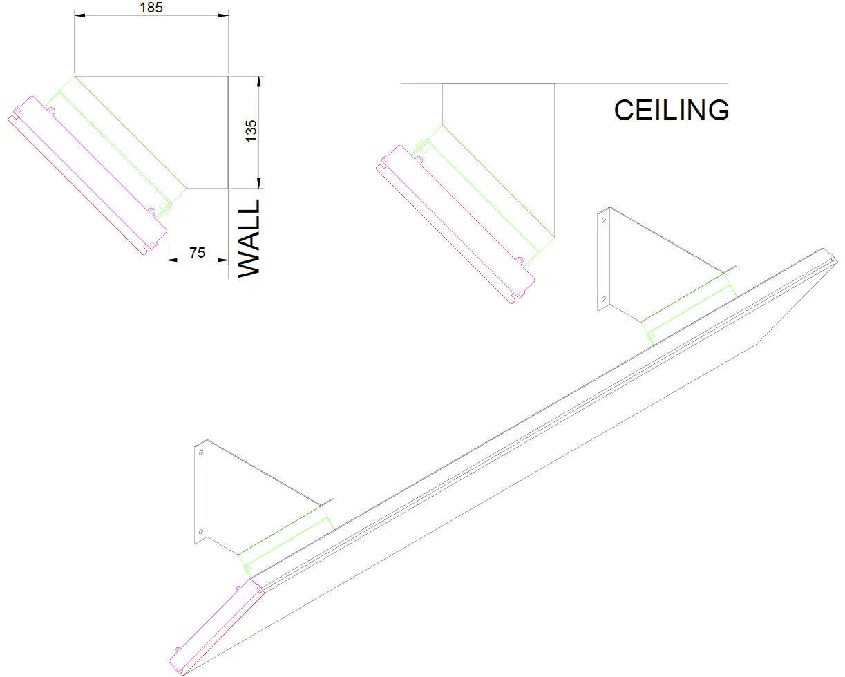 Angle mounting brackets