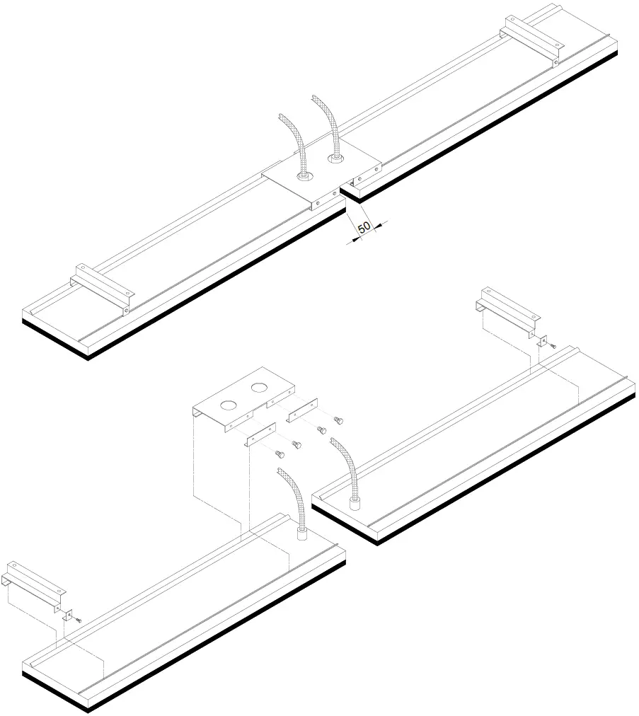 End to end mounting bracket