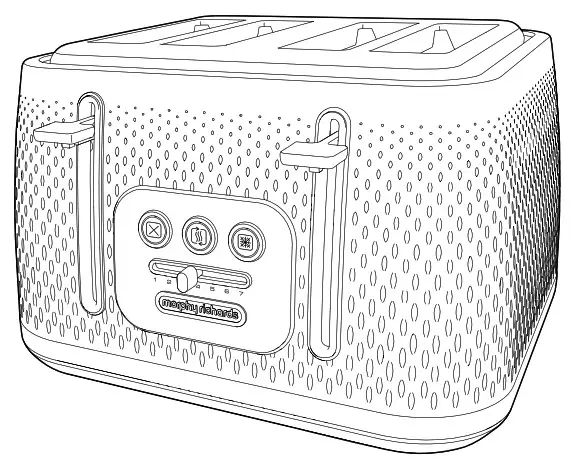 morphy richards 243010 Verve 4 Slice Toaster - cover