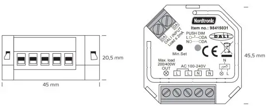 Nordtronic 98415031 Dali Box Dimmer